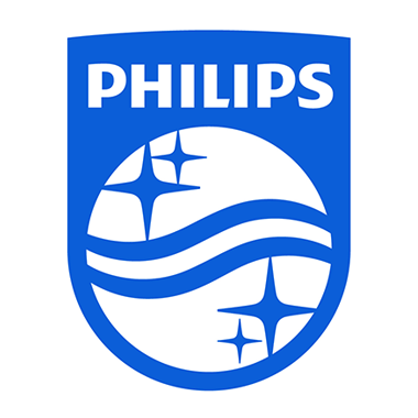 Logo of the electronics company Philips.